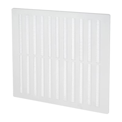 Hit & Miss Vent - 271 x 247mm - 13000mm² Free Air Flow - White Plastic