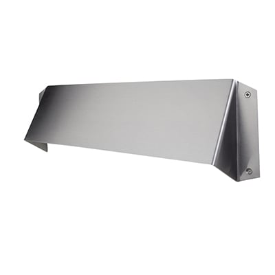 Security Hood - 300 x 89mm - Satin Stainless Steel