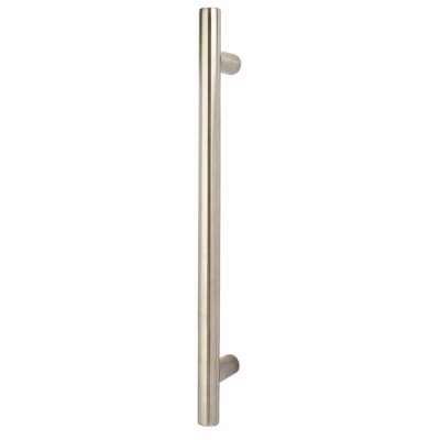 Satin Stainless Steel 30mm T-Bar Door Pull Handle - Bolt Fix - 450mm Centres