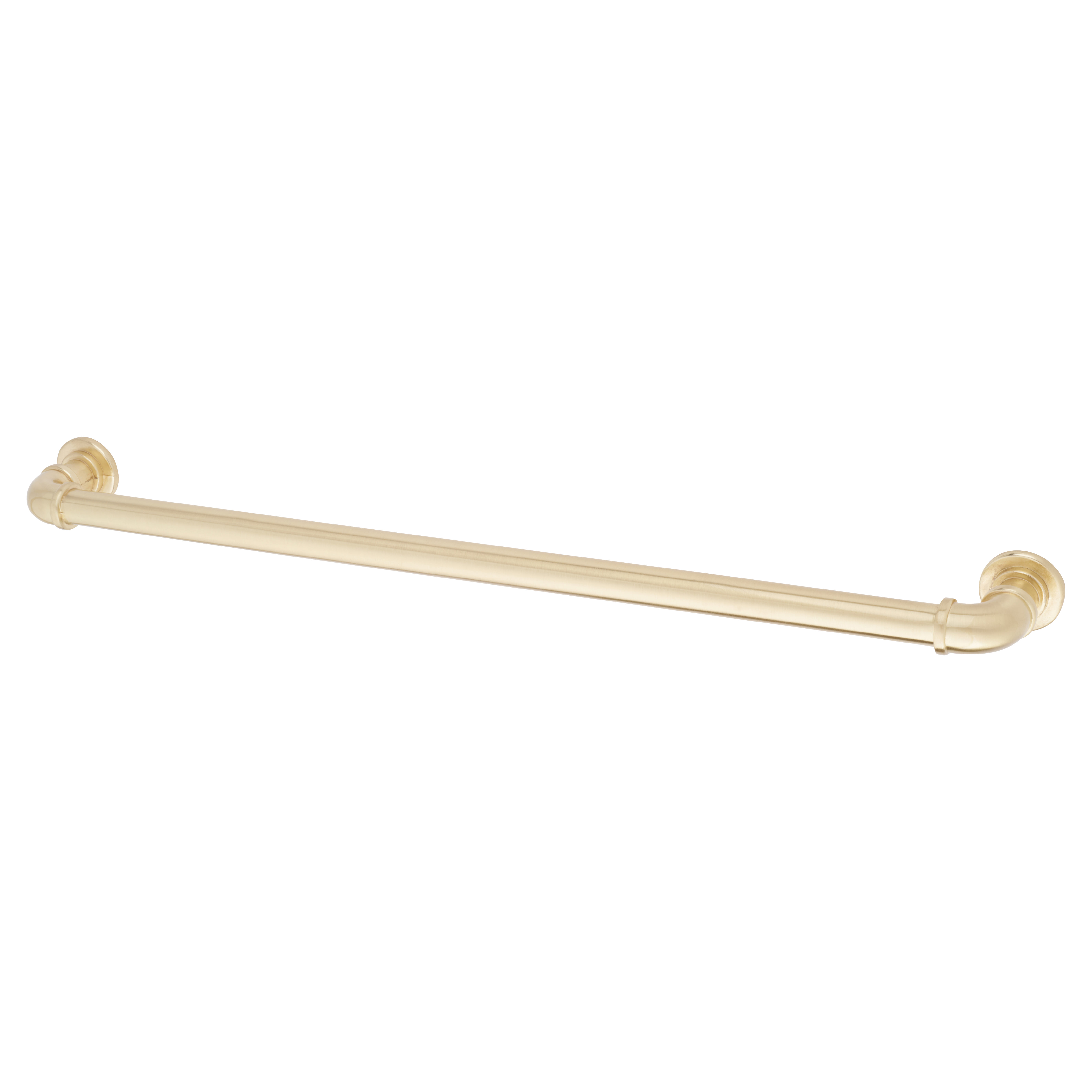 6mm Pipe Style D-Bar Cabinet Pull Handle - 320mm Centres - Satin Brass