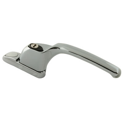 uPVC/Timber Connoisseur Offset Locking Multipoint Window Handle - Right Hand - Pol Chrome
