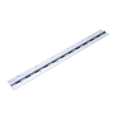 Heavy Mild Steel Continuous Piano Hinge - 2134 x 76 x 1.2mm - Zinc Plated