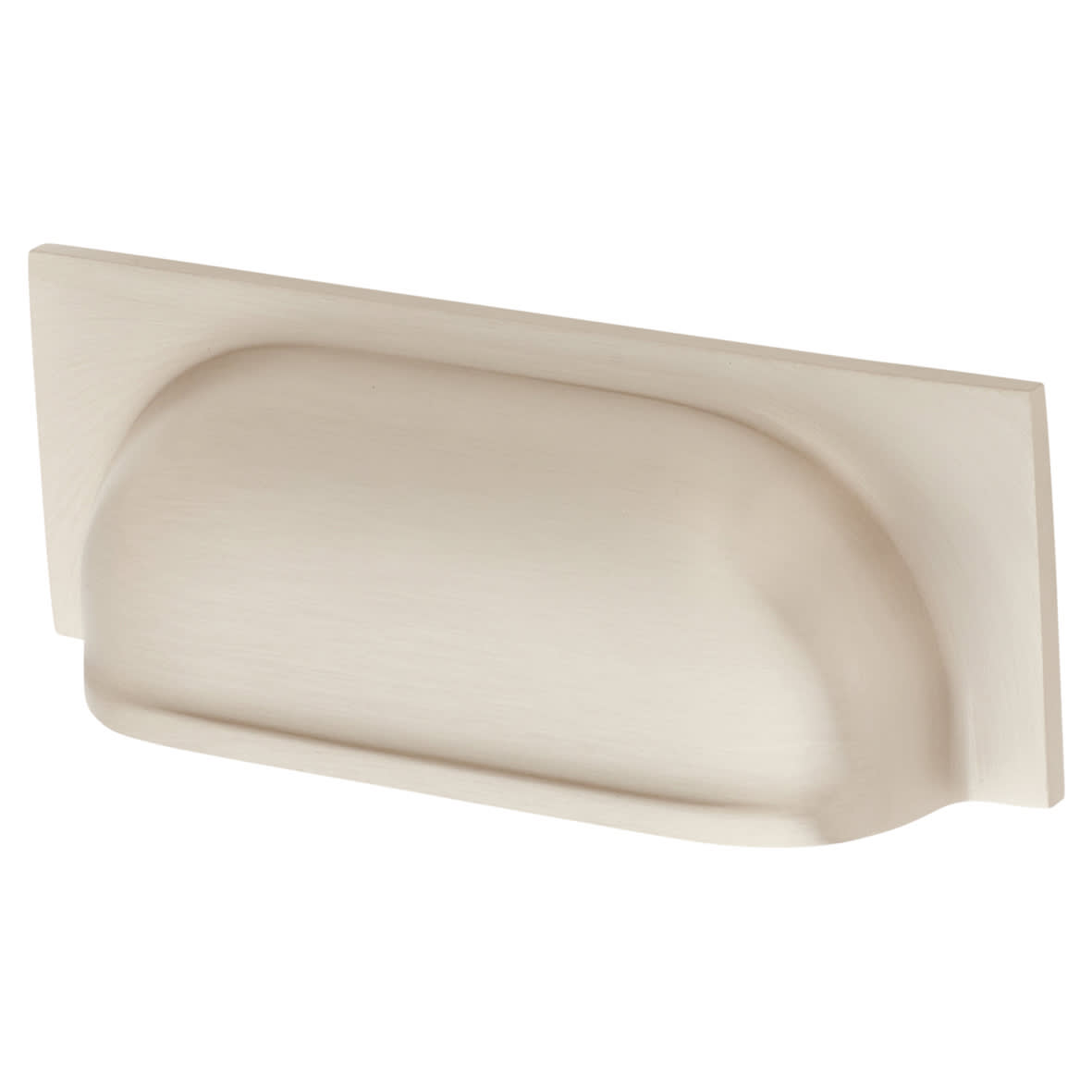 Quantock Cabinet Cup Handle - 96mm Centres - Satin Nickel
