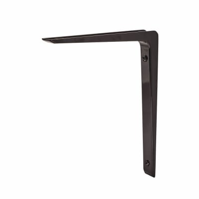 Aluminium Shelf Bracket - 200 x 250mm - Black