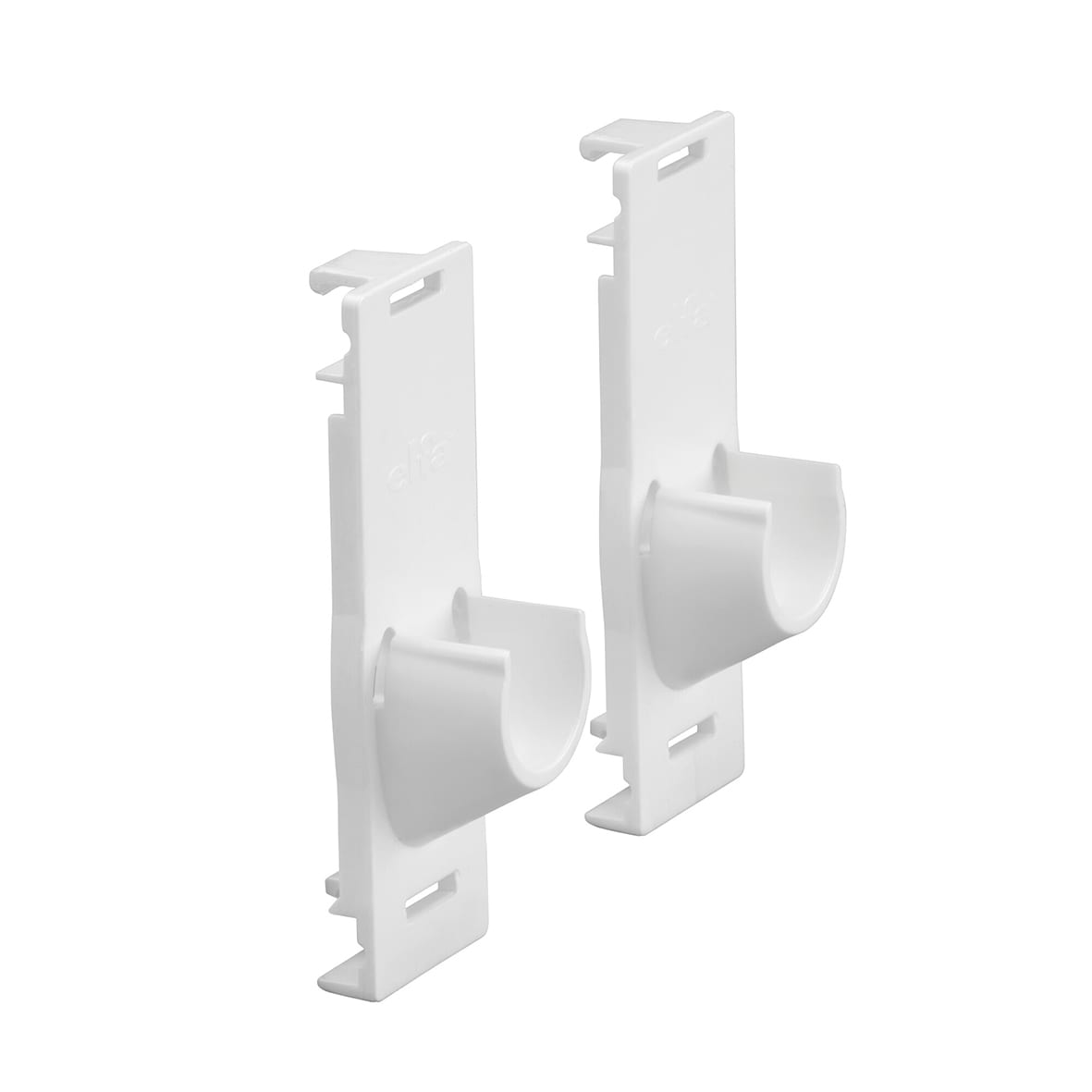 Top Track System - Clothes Hanging Rail Holder Frame to Frame - 116 x 39 x 37mm - White