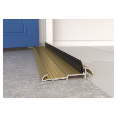 Threshold Strips - 914mm Length - Outward Opening Doors - Gold Anodised