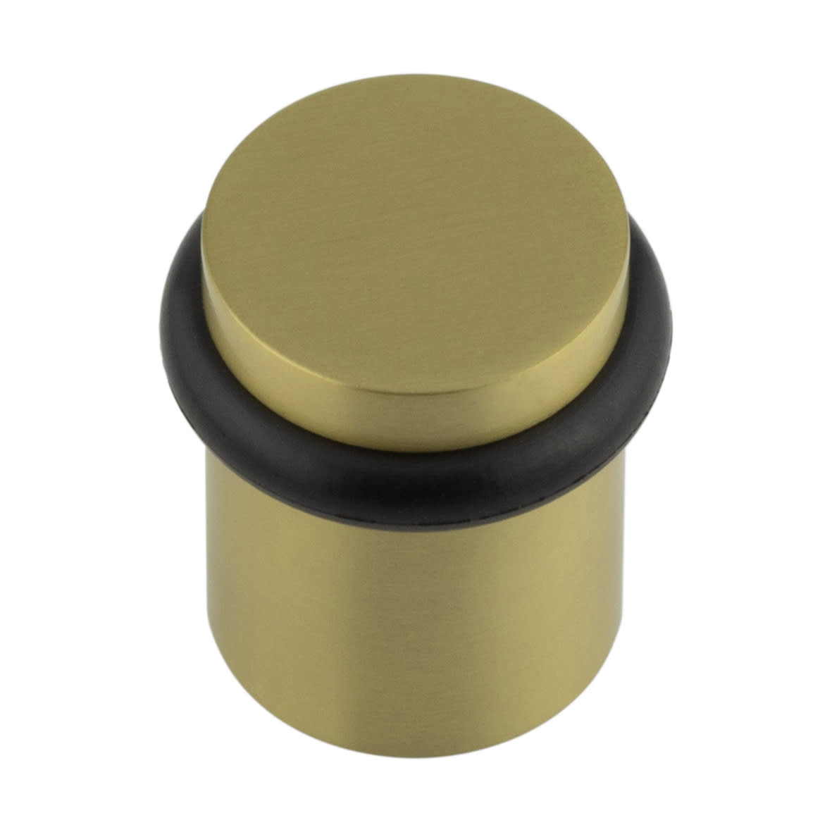 Floor Door Stop - 40 x 30mm - Satin Brass