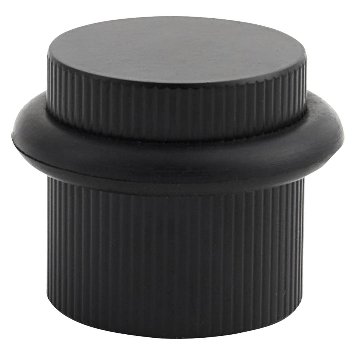 Lines Floor Door Stop - 22 x 22mm - Matt Black