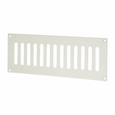 Plain Slotted Vent - 242 x 89mm - 4370mm² Free Air Flow - Satin Aluminium