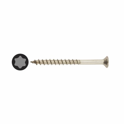 T-Star Plus Torx Countersunk Wood Screws - 3.5 x 30mm - A2 Stainless Steel - Pack of 200