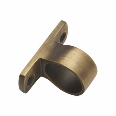 Standard Mounting Sash Window Ring Lift - 27mm Diameter - Antique Brass