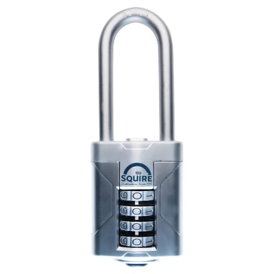 VULCAN COMBI 50/2.5 Combination Long Shackle Padlock - 50mm Body - 63 x 22.6mm Shackle - Blue