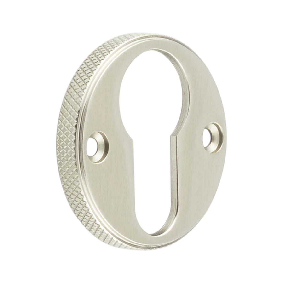 Westbourne Knurled Escutcheon - 40mm Diameter - Euro - Satin Nickel