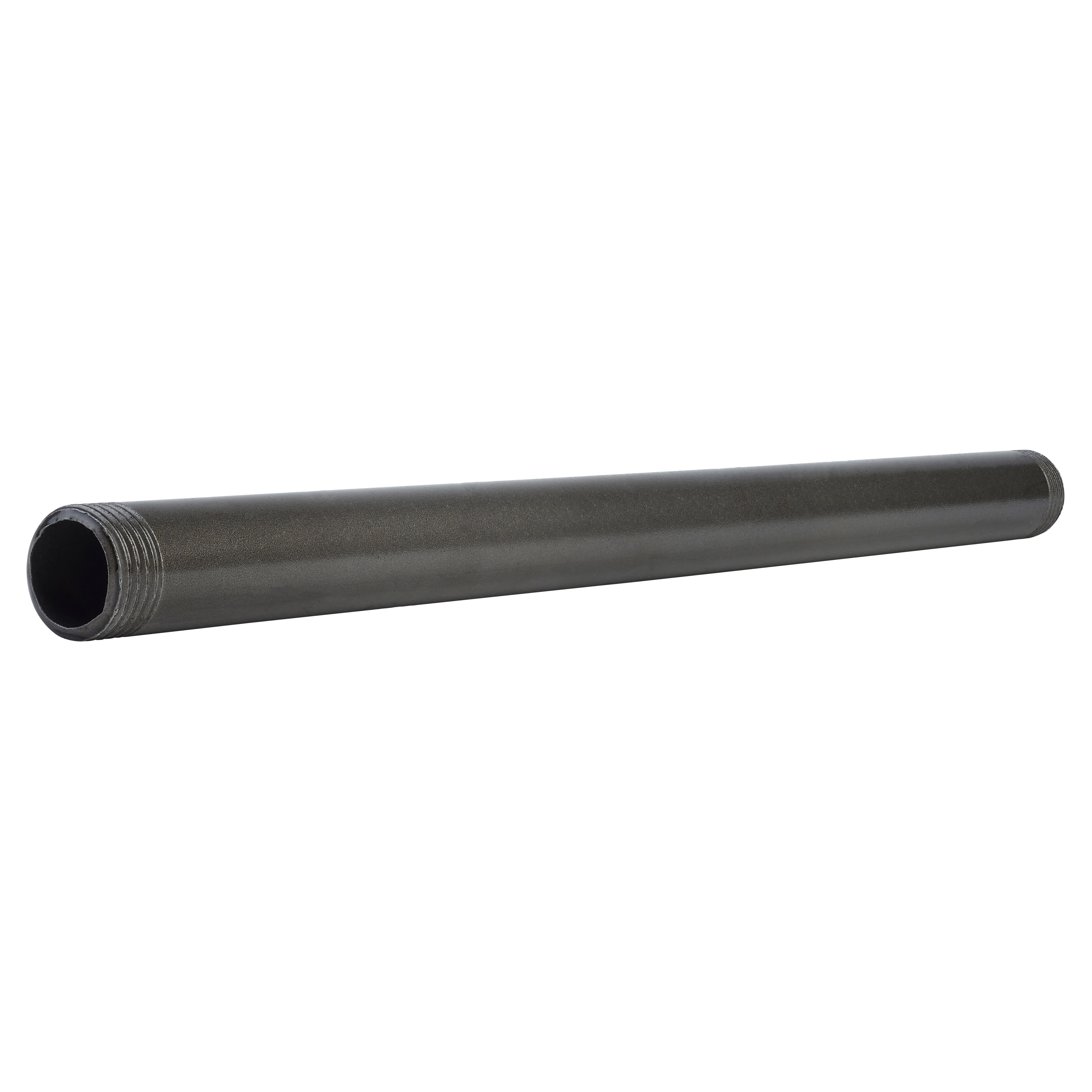 1/2" Pipe Shelving Iron Threaded Pipe - 12"/300mm Length - Grey