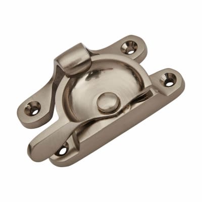 Heavy Duty Fitch Sash Window Fastener - 66 x 23mm - Satin Nickel