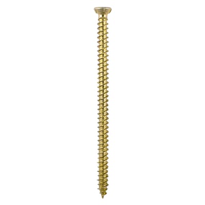 Concrete Screw - Countersunk - Yellow Passivated - 7.5 x 110mm - Pack of 100