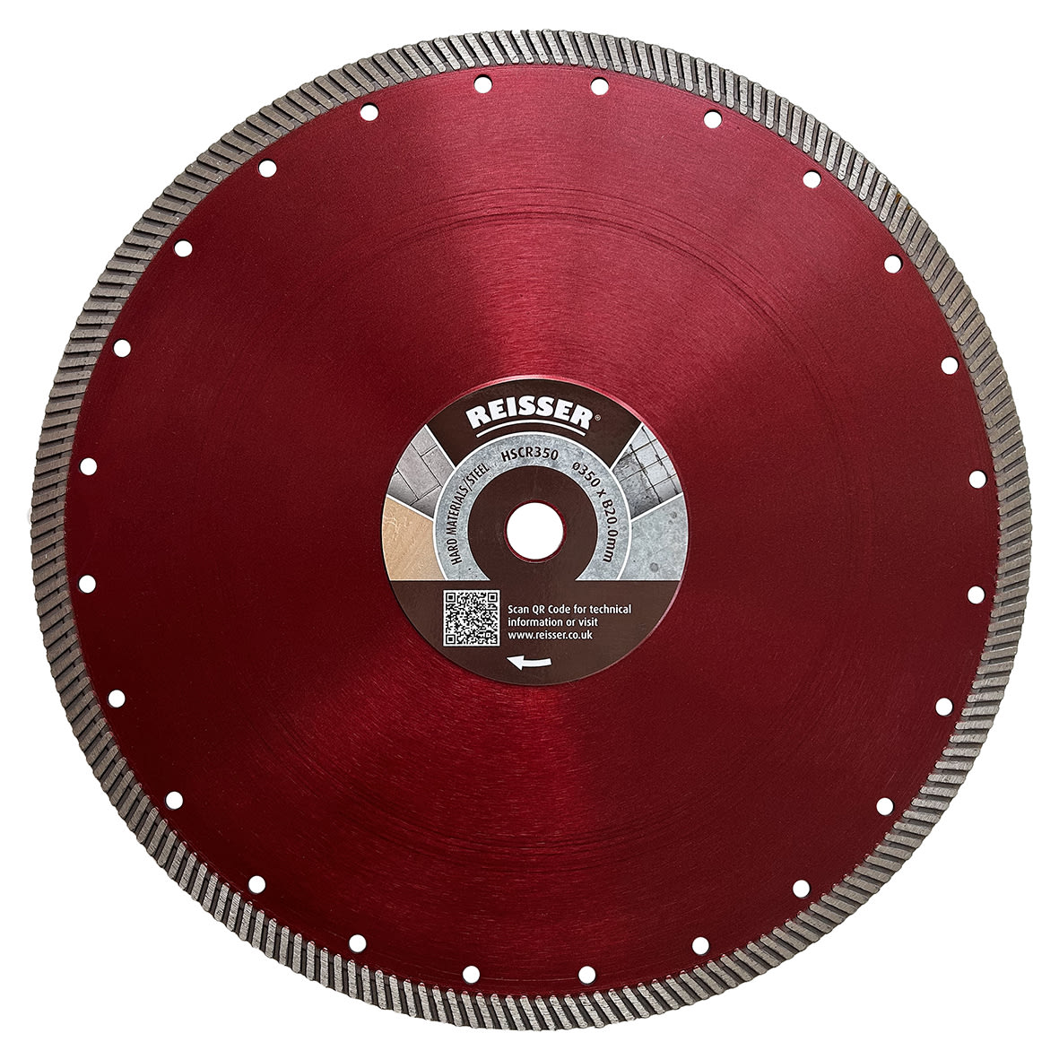 Diamond Blade - 350 x 20.00mm - Hard Materials & Steel