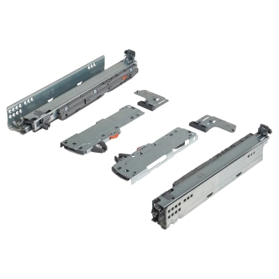 TIP-ON Push to Open BLUMOTION Soft Close Drawer Runner - Full Extension - 350mm Length - 20kg
