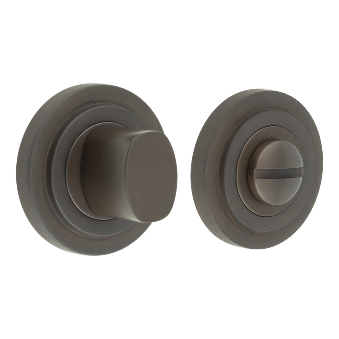 Inner 3 Turn & Release with Stepped Rose - 47mm Diameter - Dark Bronze