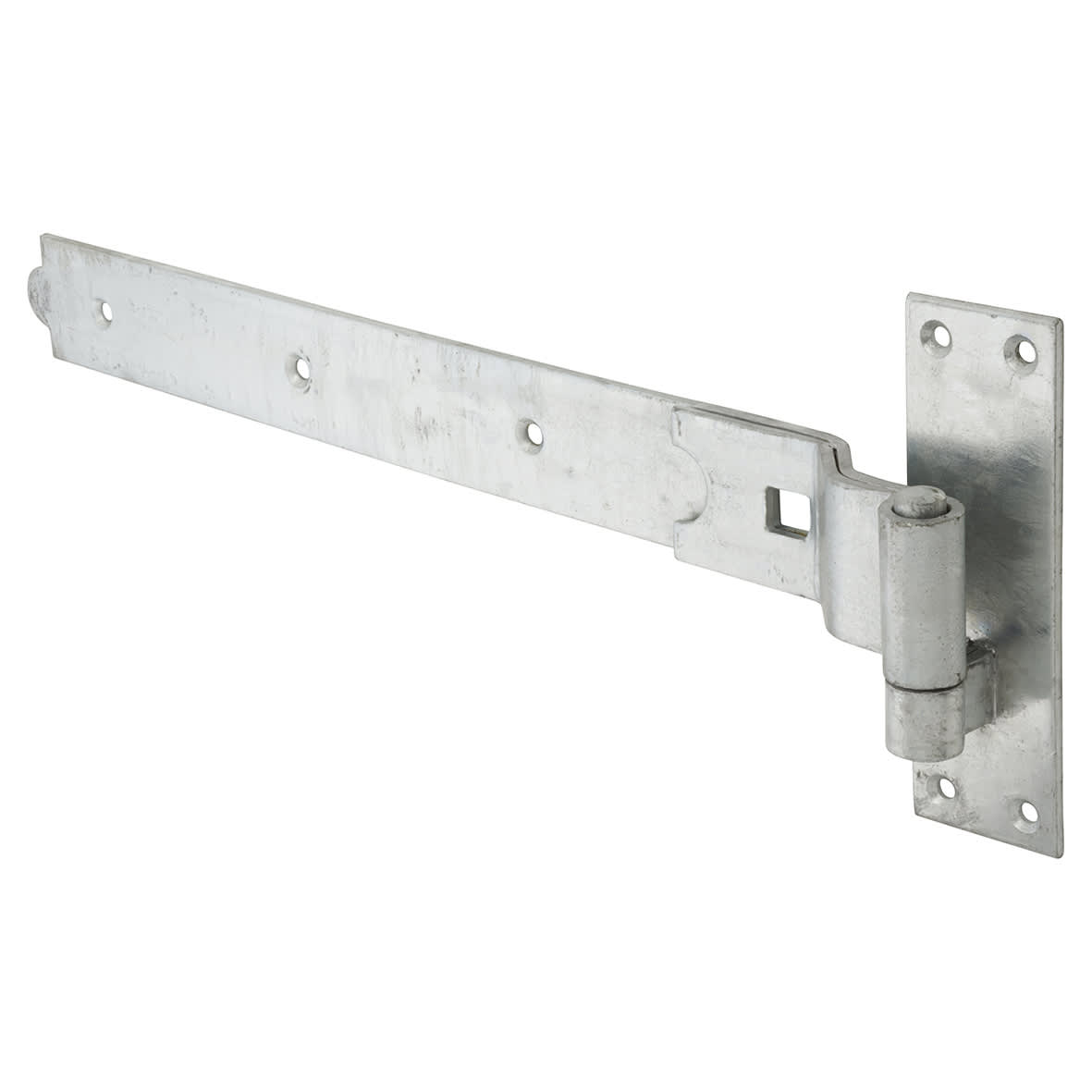 Heavy Duty Cranked Hook & Band Gate Hinge - 450 x 50mm - Galvanised - Pair