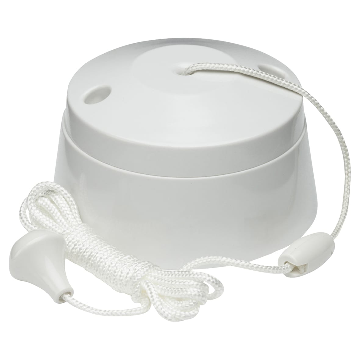 10AX 1 Way Pull Cord Switch - White