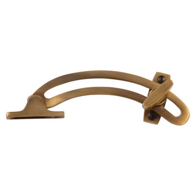 Marcus Locking Quadrant Stays - 155mm Length - 114mm Throw - Antique Brass