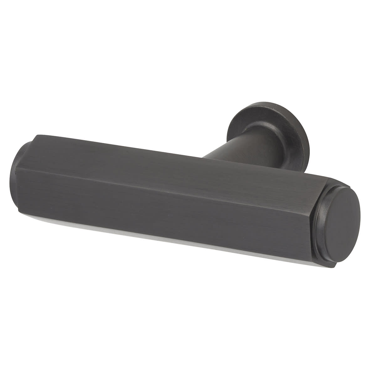 Vesper Hex 14mm T-Bar Cabinet Knob - 55 x 33mm - Dark Bronze