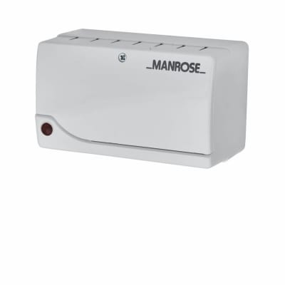 TRH Low Voltage Bathroom Extractor Fan Transformer with Adjustable Humidistat - White