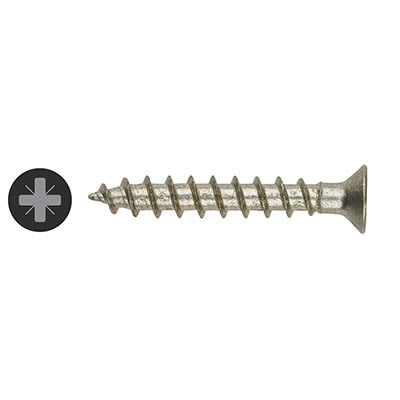 Pozi Continuous / Piano Hinge Wood Screws - 3.0 x 15mm - WIROX Zinc Plated - Pack of 1000