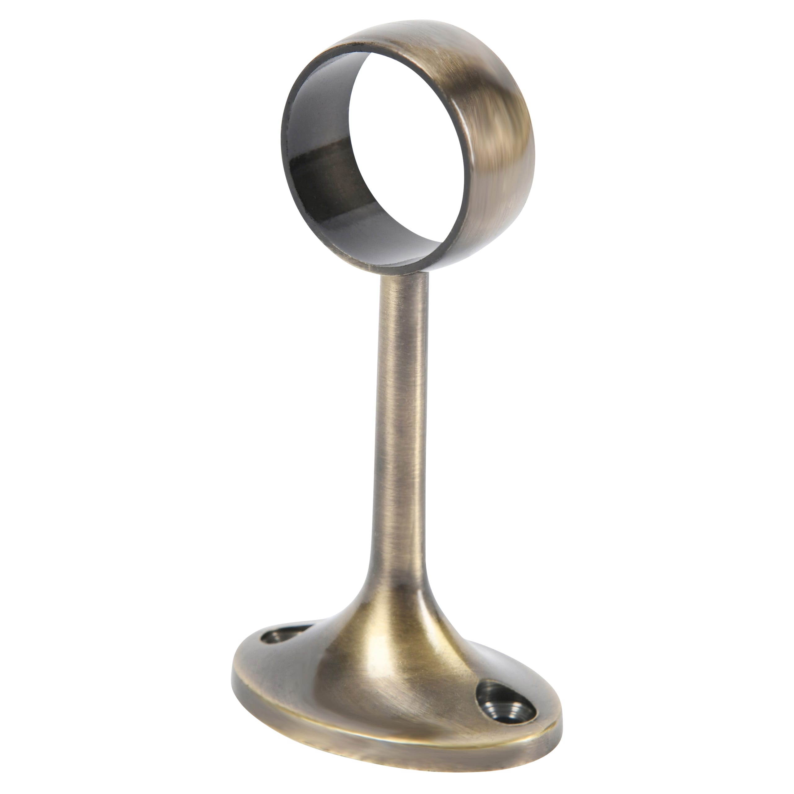 25mm Wardrobe Hanging Rail Centre Bracket - Antique Brass