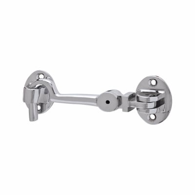 Heavy Duty Cabin Hook & Eye - 75mm Length - Polished Chrome