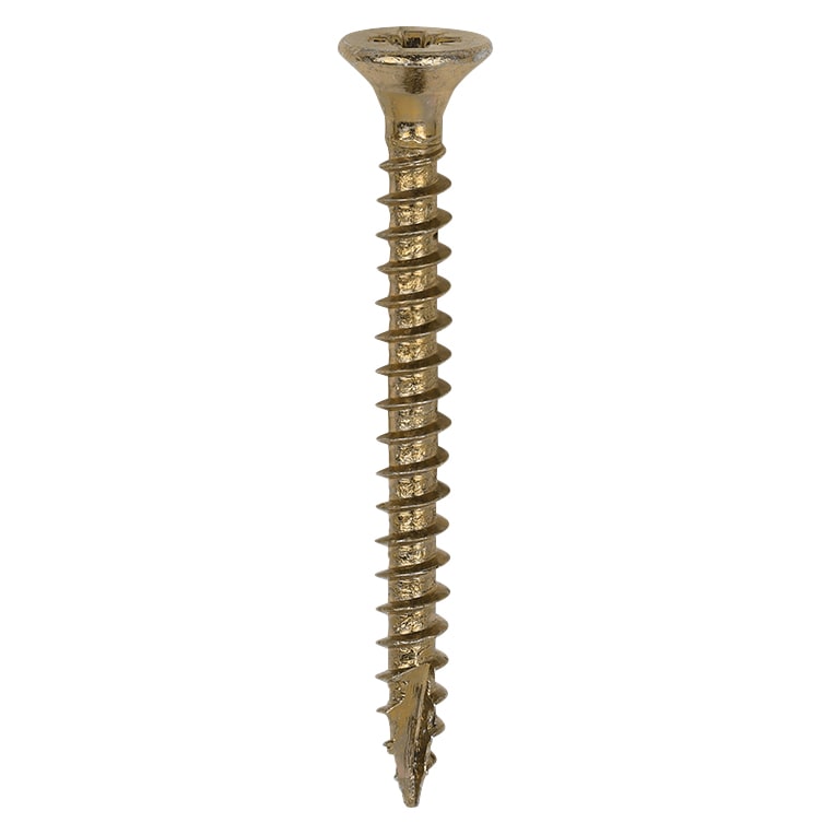Classic Pozi Countersunk Wood Screws - 3.0 x 30mm - Yellow Zinc - Pack of 200