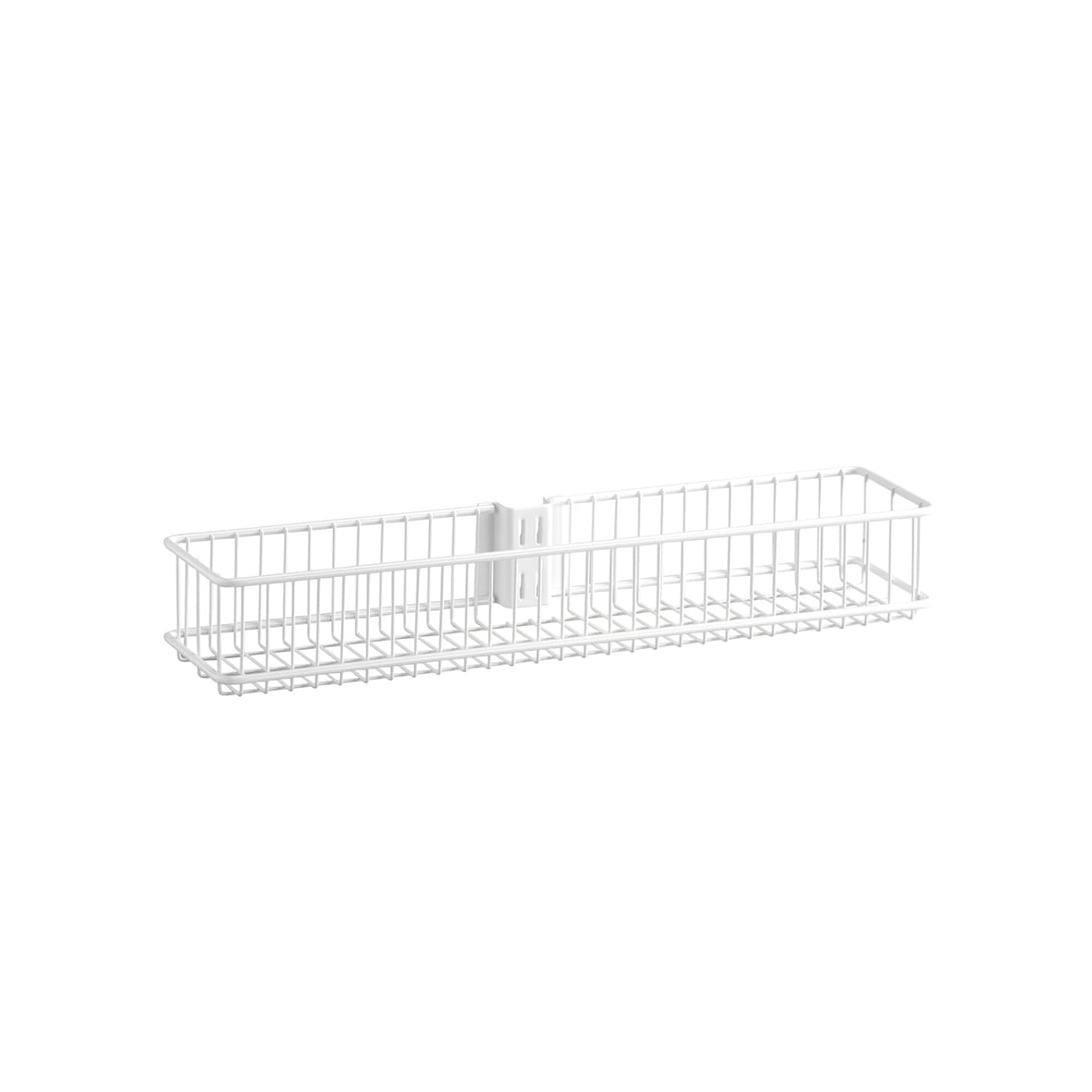 Top Track System - Medium Wire Basket for Door & Wall Racks - 435 x 104 x 70mm - White
