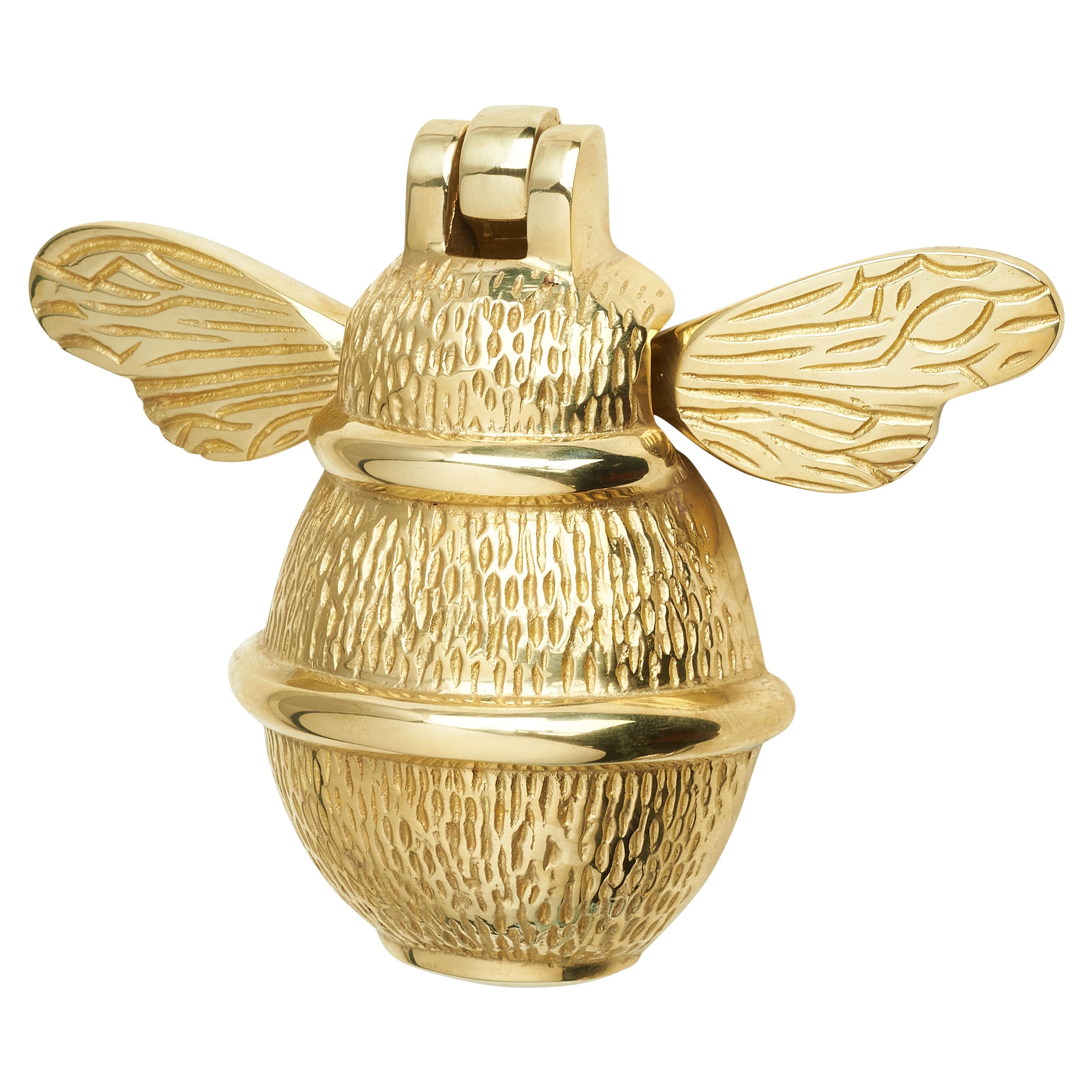 Bumble Bee Door Knocker - Polished Brass - 101 x 127mm