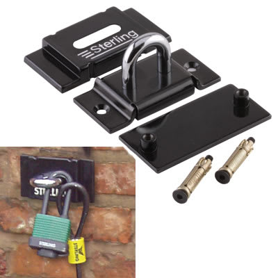 Ground/Wall/Shed Anchor - 108 x 55 x 53mm - Black