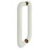 Diamond White Nylon D-Bar Door Pull Handles - Back to Back - 220mm c/c 504001P