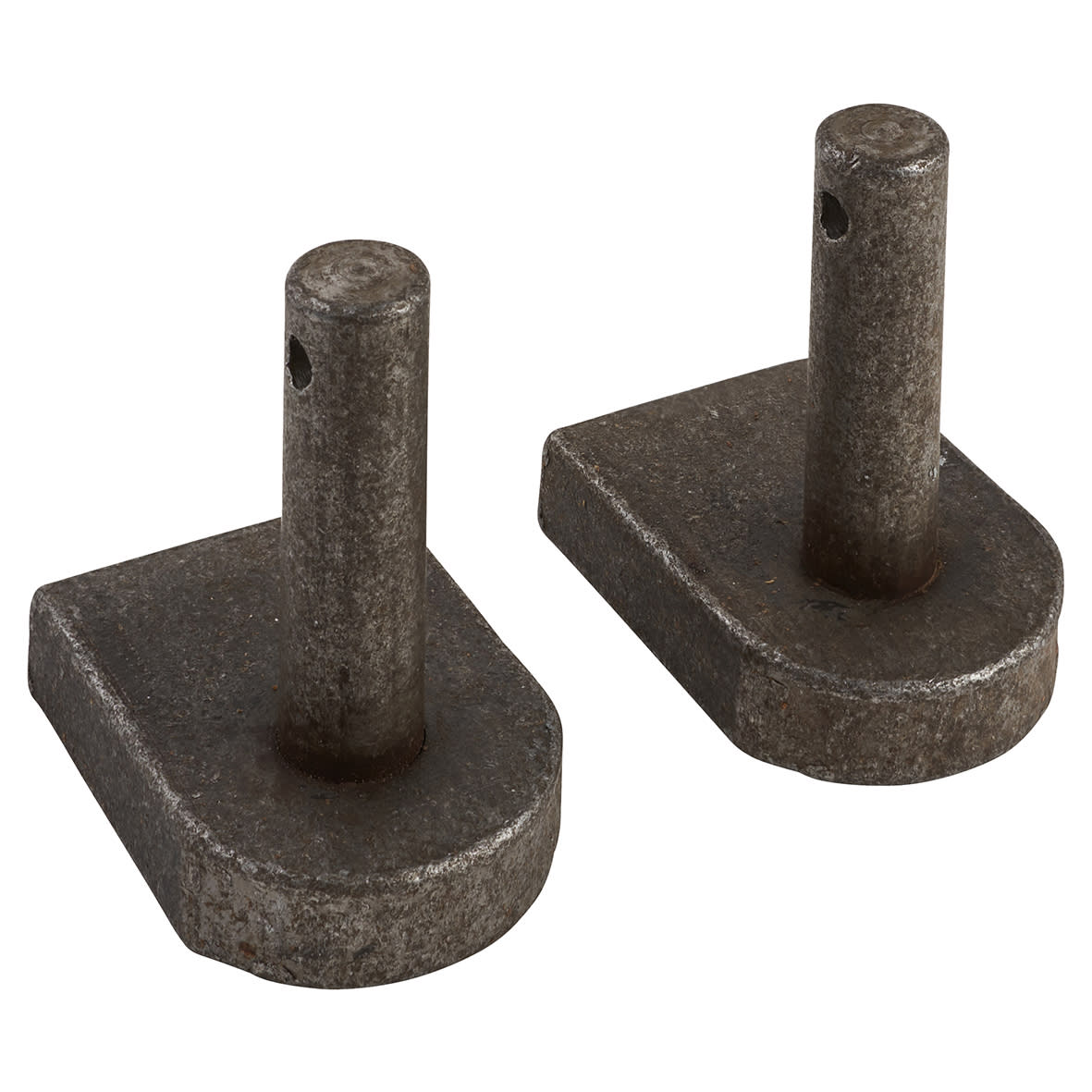 Gate Hook to Weld with Straight End - 16mm Pin - Self Colour Steel - Pair 919401P
