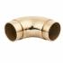 51mm Solid Brass 90° Bar Rail Elbow - Polished 238431P