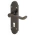 Black Nickel Victorian Summer Scroll Door Handles - 168 x 40mm 609531P