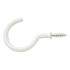 Cup Hook - 32mm Hook - White Plastic Coated - Pack of 10 391731P
