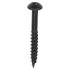 Blackjax Pozi Round Head Wood Screws - 10 x 1 1/2" - Exterior Black Organic - Pack of 200 885651P
