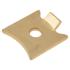 Standard Raised Bookcase Clip - Electro Brass Plated - Pack of 10 811461P