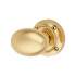 Polished Brass Oval Mortice Door Knob - 57mm Rose Diameter 786981P