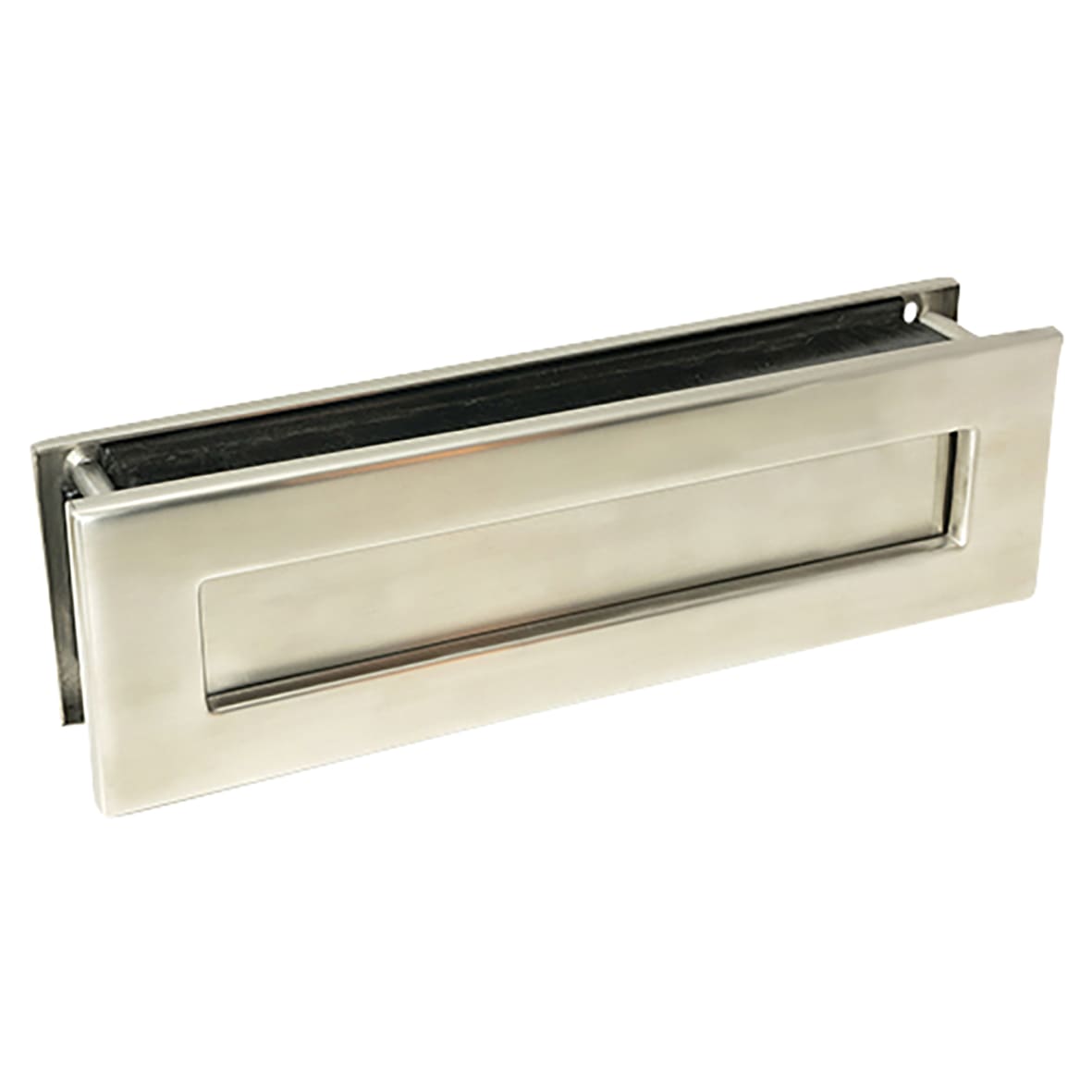 Traditional Letter Plate - 315 x 92mm - Door Thickness 42-72mm - Satin Stainless 721002P