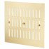 Hit & Miss Vent - 242 x 242mm - Polished Brass 330202P