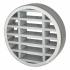 LVC Circular Air Transfer Vent - FD60 - 148mm Diameter - Silver 983802P