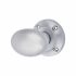Satin Chrome Oval Mortice Door Knob - 57mm Rose Diameter 402112P