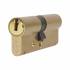 1 Star 6 Pin Kitemarked 75mm Euro Double Cylinder - 35 + 40mm - Polished Brass - Keyed to Differ 385622P
