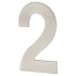 100mm Concealed Screw Fix Door Numeral - 2 - Satin Stainless Steel 942832P