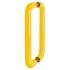 Golden Yellow Nylon D-Bar Door Pull Handles - Back to Back - 300mm c/c 172542P